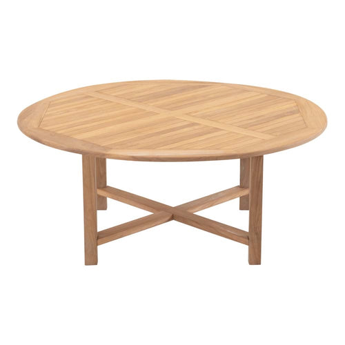 Lesli Living tuintafel teak - zwart - Ø180x75cm
