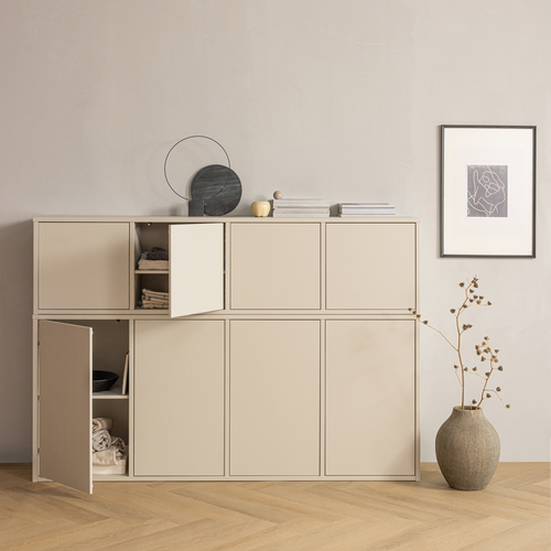 WOOOD tv meubel Merel - Grenen - Dust - 49,5x198x39,5
