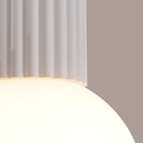 Sollux Lighting Plafondlamp HALO wit IP44 - 12x12x21cm