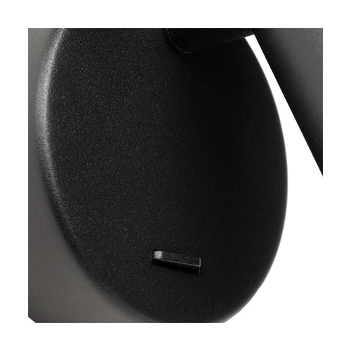 Atmooz wandlamp Pino - zwart - 9 x 8,5 x H 9 cm - geïntegreerde led