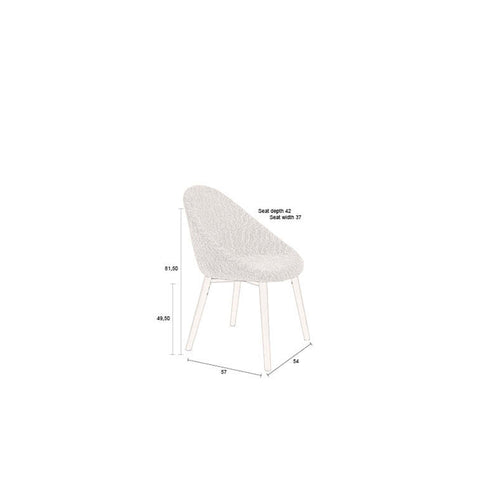 Dutchbone Fenna Eetkamerstoel Beige