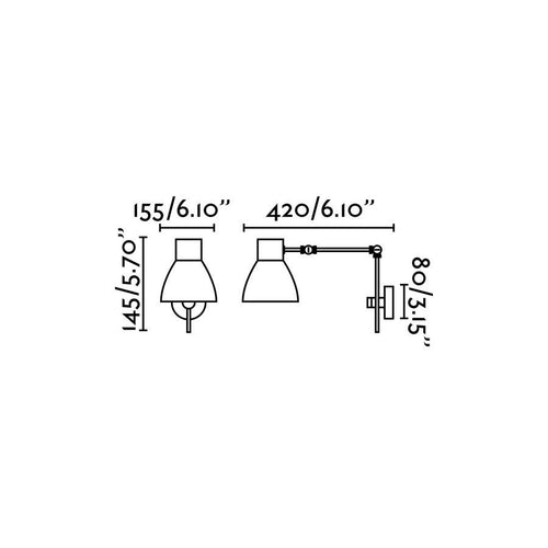 Faro Celia - Verstelbare 1 Licht Binnen Wandlamp Zwart, E14