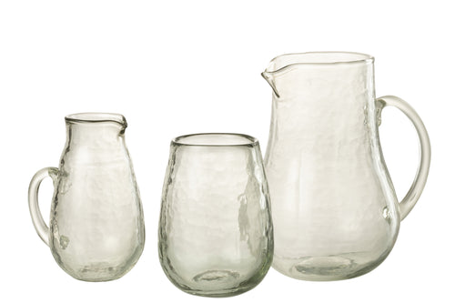 J-Line Large karaf - glas - transparant - woonaccessoires - vtwonen shop