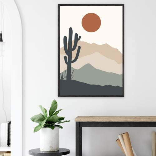 Artfulprints Poster Boho – Western calm   - 50x70 cm - beige