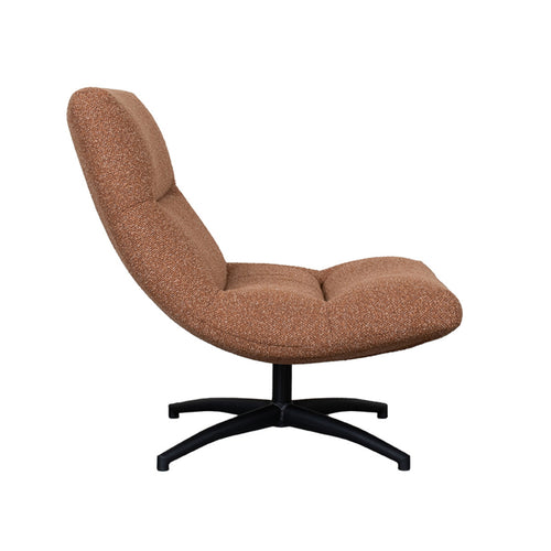 LABEL51 Fauteuil Calix - Oranje Bouclé - Draaibaar - vtwonen shop