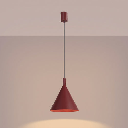 Sollux Lighting Hanglamp NOX 25 bordeaux - 24,5x24,5x140cm