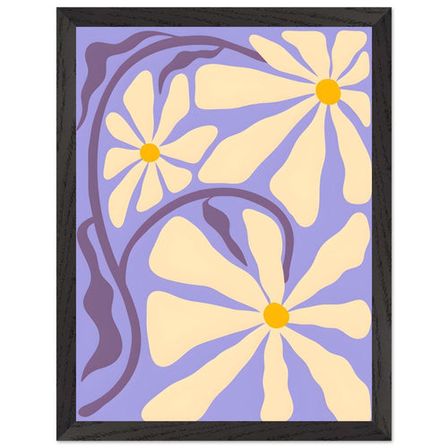 Artfulprints Poster met Lijst Matisse – Essence of bloom   - 30x40 cm - Paars