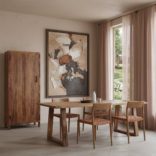 Farmwood 1-deurs kast - FSC-gerecycled hout - 80x40x180 cm