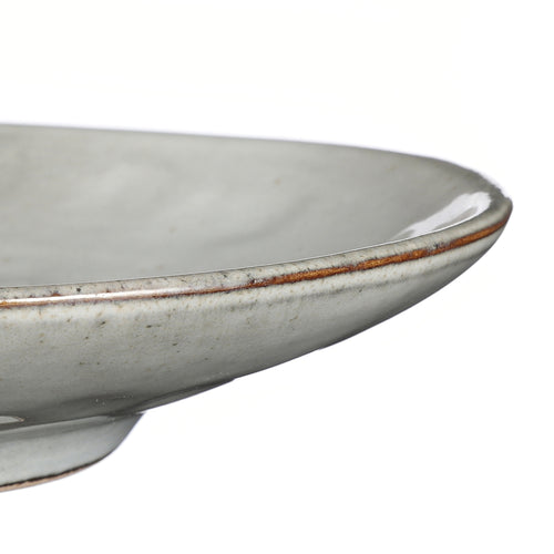 Mica Decorations Tabo Ovaal Bord - L36 x B22 x H5 cm - Grijs - vtwonen shop