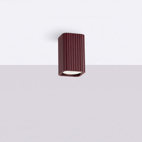 Sollux Lighting Plafondlamp RAYO 10 bruin - 6x6x10cm