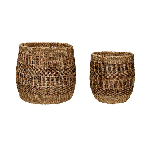 Hübsch manden Oker - abaca - ø25xh28, ø29xh32cm - vtwonen shop