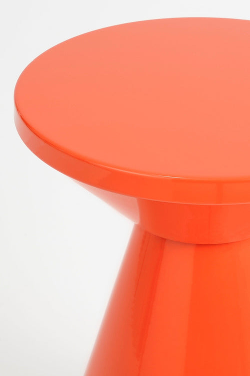 Mica Decorations Jim Bijzettafel - H45 x Ø31 cm - IJzer - Oranje - vtwonen shop