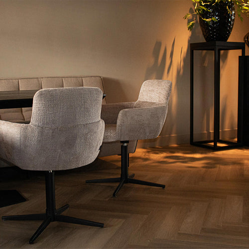 Kick draaistoel Noud - Grijs - vtwonen shop