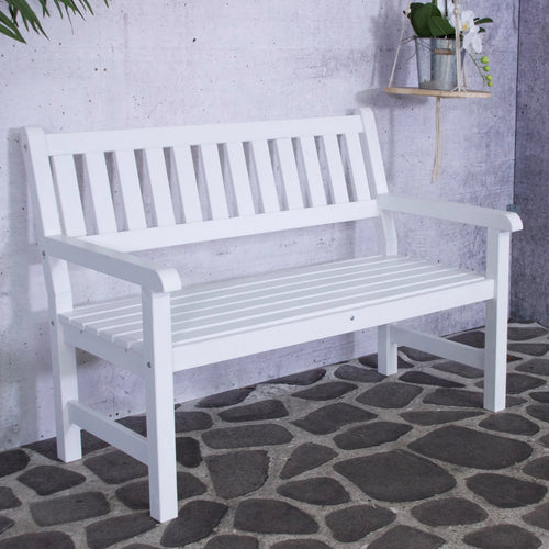 SenS-Line - Bordeaux Tuinbank 126cm - 2-zits - Wit