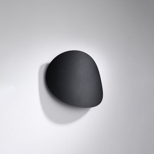 Sollux Lighting Wandlamp SENSES zwart - 25x8x29cm