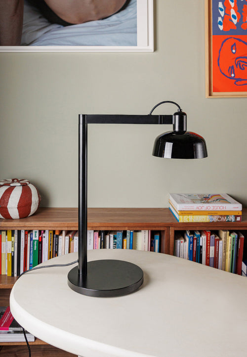 Faro Tatawin Zwarte tafeltaaklamp