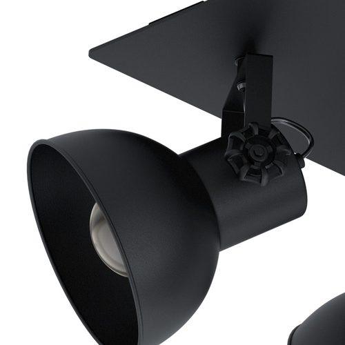 EGLO spot Barnstaple 1 - e27 - 45 cm - zwart - vtwonen shop