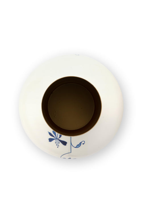 Pip Studio Vaas Pip & The Blue Bird - Metaal - Blauw - 30cm - vtwonen shop