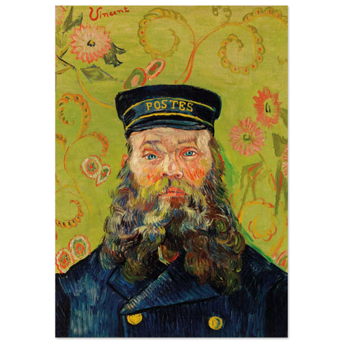 Artfulprints Poster met Lijst Vincent van Gogh - The Postman   - 50x70 cm - Groen