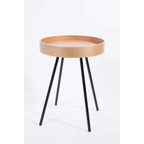 Zuiver Oak Tray Bijzettafel Rond 46,5 cm Eikenhout - Bruin