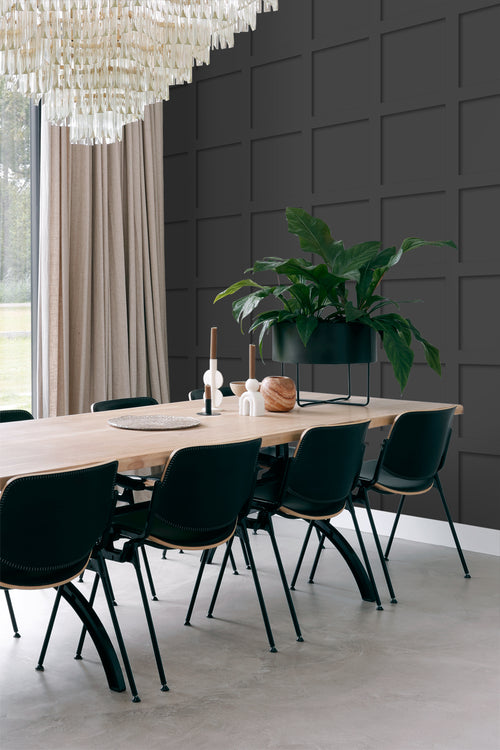 Origin Wallcoverings behang wandpanelen antraciet grijs - 50 x 900 cm - 347957 - vtwonen shop