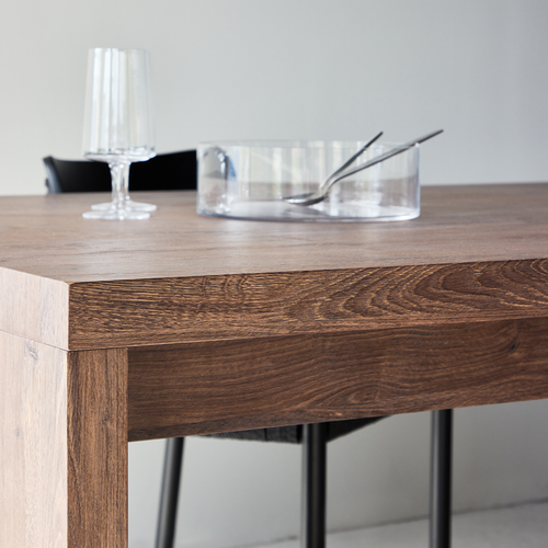 Nest living Nami Houten Eettafel Donkerbruin - 200 x 75 cm