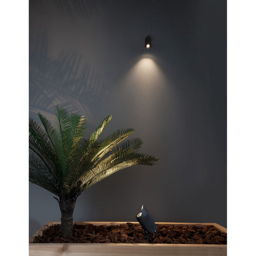 Merano Dalhousie Buitenpen Sandy Zwart Aluminium, Glas LED 7W 420Lm 3000K IP65