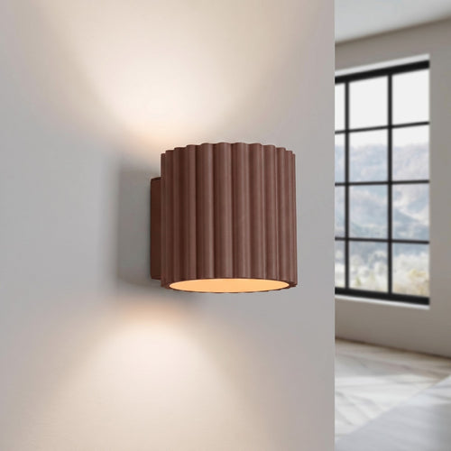 Sollux Lighting Wandlamp AURA bruin G9 - 10x12x10cm