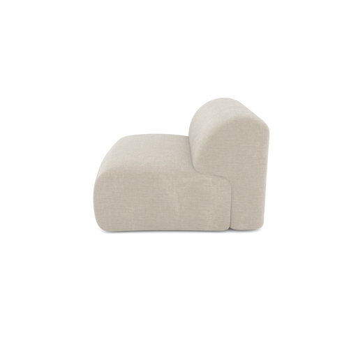 Sia Home - Fauteuils MYRA - Fluweel met structuur - Beige - 75cm - vtwonen shop