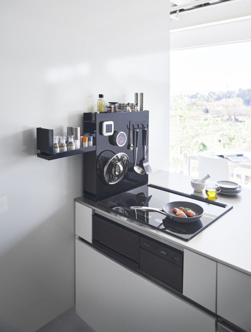 Yamazaki Kruiden- en Olierek Uitschuifbaar - 2 niveaus - Tower - Zwart - vtwonen shop