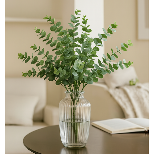Flourify - Kunstplant - Eucalyptustak - 69 cm - Bundel van 5 stuks - vtwonen shop