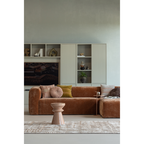 WOOOD opbergkast Meggy Smalle - Grenen hout - Dust /Grijs - 215x55x40