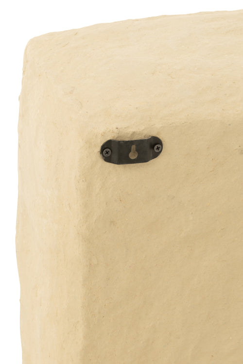J-Line wandrek Flint - papier maché - naturel - large - vtwonen shop