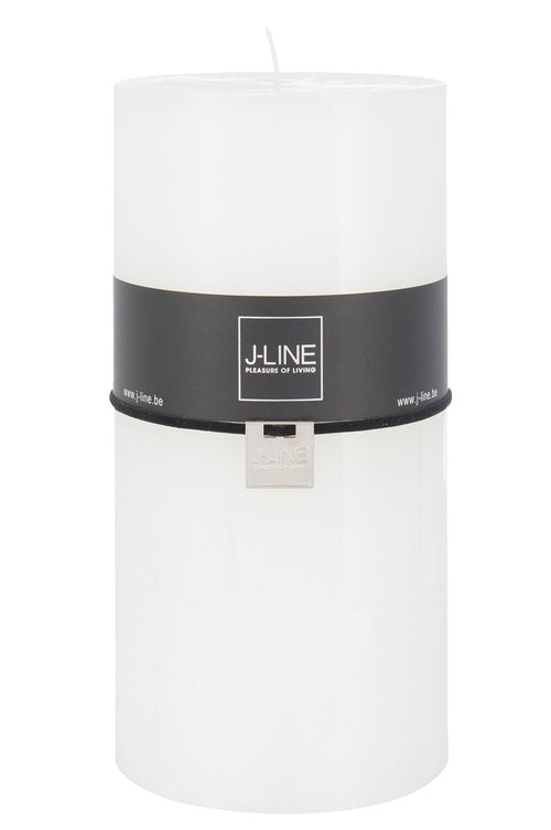 J-Line cilinderkaars - wit - XXL - 150U - 6 stuks