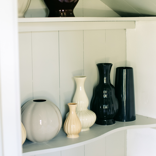 Royal Goedewaagen vaas Cone - Ø13x30cm - Charcoal - vtwonen shop