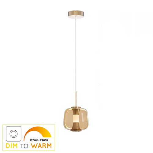 Freelight hanglamp Rosa - 1 lichts - 21  x 180   cm - rosé goud