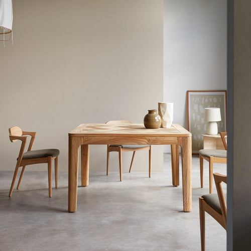 Tikamoon Tafel van gerecycled massief teakhout voor 4/6 personen - Naturel - vtwonen shop