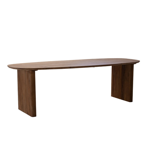 Giga Meubel Eettafel Aya - Deens Ovaal - Mangohout - Naturel - 250cm
