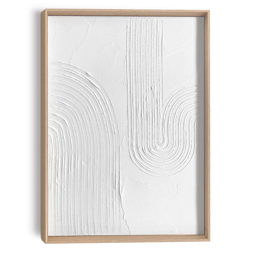 Reinders Sharp White schilderij 3d art -  wit - woonkamer - 40x30cm
