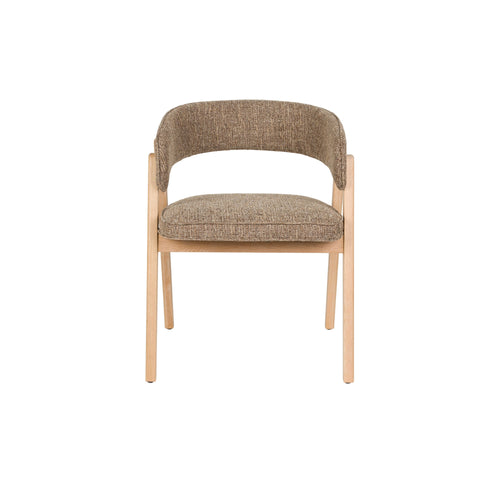 Zuiver Bright Eetkamerstoel Armleuning Bruin - vtwonen shop