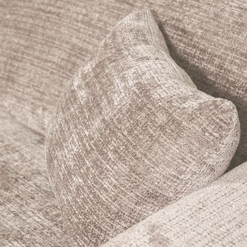 WOOOD chaise longue bank links Cloud - Chenille - Naturel - 80x280x165