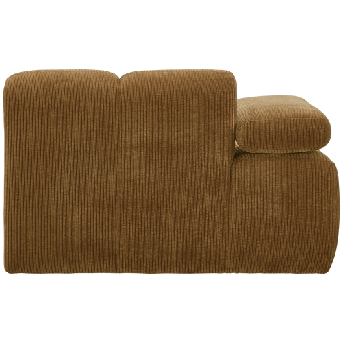 WOOOD 1-zits bank met arm links Mojo - Ribstof - Geel - 74x120x97 - vtwonen shop