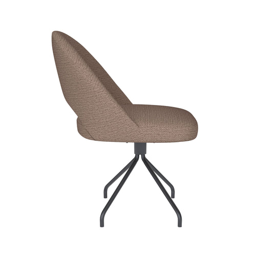 Housecraft Living Mick Eetkamerstoel Draaibaar Metaal Spider Taupe