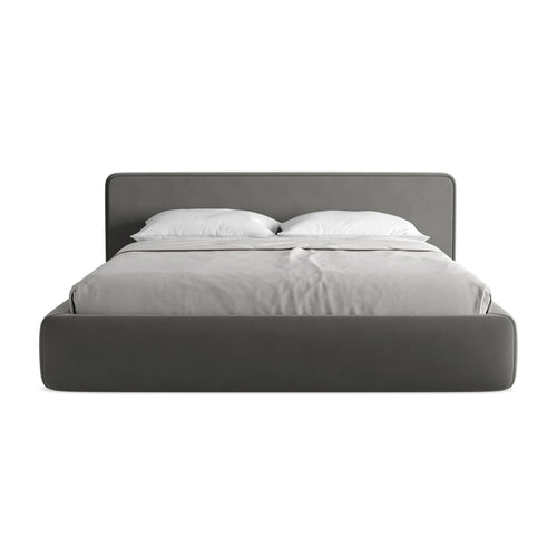 LaMiaSofa Bed met opbergruimte Firenze - velours - staal - 220x225x82