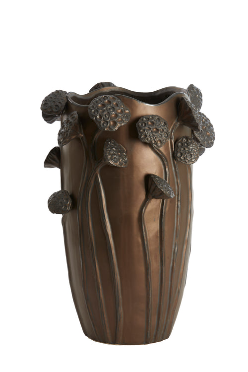 Light & Living vaas LAVCI - 35.5x35x51cm - bruin - vtwonen shop