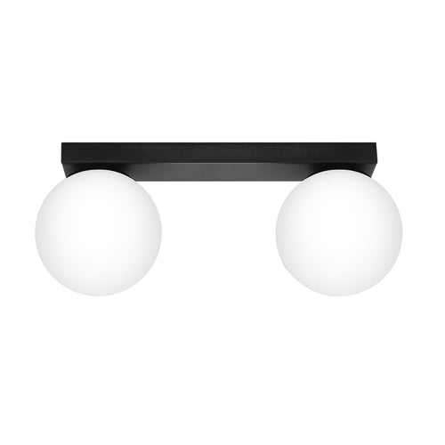 Sollux Lighting Plafondlamp YOLI 2 zwart - 34,5x12x14,5cm