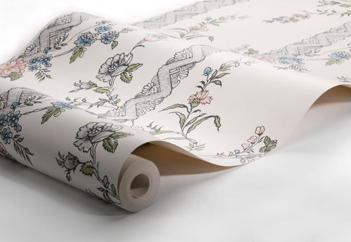 Borastapeter behang bloemen beige en meerkleurig - 53 cm x 10.05 m - 660045 - vtwonen shop