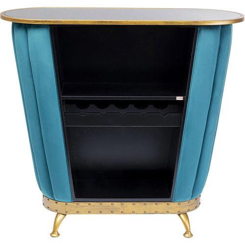 Kare Design Bar After Work blauw fluweel - vtwonen shop