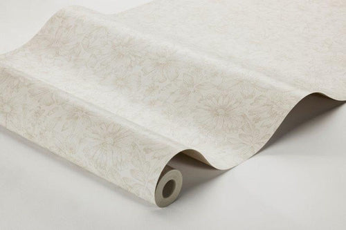 Borastapeter behang bloemen warm beige - 53 cm x 10.05 m - 660355 - vtwonen shop