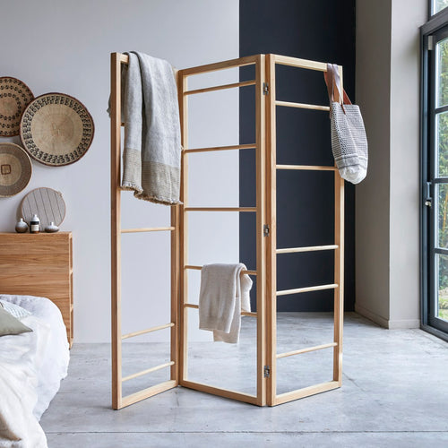 Tikamoon Kamerscherm van massief teakhout - Naturel - vtwonen shop